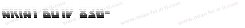 Aria1 Bo1d 830字体转换